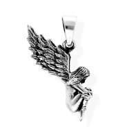 viTalisman Unisex Amulett Kettenanh&auml;nger himmlisch Schutzengel aus 925 Sterling Silber versiegelt anlaufgesch&uuml;tzt 37003