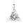viTalisman Unisex Amulett Kettenanhänger keltisch Triquetra aus 925 Sterling Silber versiegelt anlaufgeschützt 37005