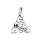 viTalisman Unisex Amulett Kettenanhänger keltisch Triquetra aus 925 Sterling Silber versiegelt anlaufgeschützt 37005