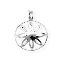 Blume des Lebens Anhänger 925 Sterling Silber...