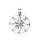 viTalisman Unisex Amulett Kettenanhänger floral Blüte aus 925 Sterling Silber versiegelt anlaufgeschützt 37009