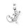 viTalisman Unisex Amulett Kettenanhänger animalisch Gecko aus 925 Sterling Silber versiegelt anlaufgeschützt 37011