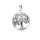 viTalisman Unisex Amulett Kettenanhänger symbolisch Lebensbaum aus 925 Sterling Silber geschwärzt 37017