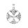 viTalisman Unisex Amulett Kettenanhänger keltisch St. Patrick Kreuz aus 925 Sterling Silber geschwärzt 37019