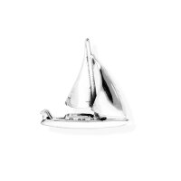 viTalisman Unisex Amulett Kettenanh&auml;nger maritim Segelboot aus 925 Sterling Silber versiegelt anlaufgesch&uuml;tzt 37021
