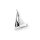 viTalisman Unisex Amulett Kettenanhänger maritim Segelboot aus 925 Sterling Silber versiegelt anlaufgeschützt 37021