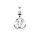 viTalisman Unisex Amulett Kettenanhänger maritim Anker Steuerrad aus 925 Sterling Silber geschwärzt 37022