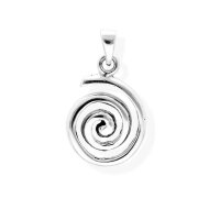 viTalisman Unisex Amulett Kettenanh&auml;nger keltisch Spirale aus 925 Sterling Silber geschw&auml;rzt 37026