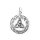 viTalisman Unisex Amulett Kettenanhänger keltisch Triquetra aus 925 Sterling Silber geschwärzt 37027