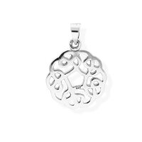 viTalisman Unisex Amulett Kettenanh&auml;nger symbolisch keltischer Knotenkreis aus 925 Sterling Silber geschw&auml;rzt 37028