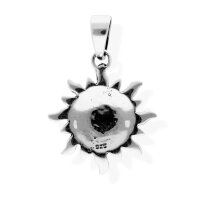 viTalisman Unisex Amulett Kettenanh&auml;nger himmlisch Sonne aus 925 Sterling Silber geschw&auml;rzt 37029