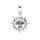 viTalisman Unisex Amulett Kettenanhänger himmlisch Sonne aus 925 Sterling Silber geschwärzt 37029