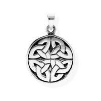 viTalisman Unisex Amulett Kettenanh&auml;nger symbolisch keltische vier Himmelsrichtungen aus 925 Sterling Silber geschw&auml;rzt 37032