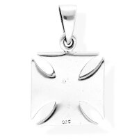 viTalisman Unisex Amulett Kettenanh&auml;nger kultisch Templerkreuz aus 925 Sterling Silber geschw&auml;rzt 37034