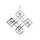 viTalisman Unisex Amulett Kettenanhänger keltisch Vierfachknoten aus 925 Sterling Silber versiegelt anlaufgeschützt 37042