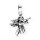 viTalisman Unisex Amulett Kettenanhänger himmlisch Engel aus 925 Sterling Silber geschwärzt 37047
