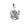 viTalisman Unisex Amulett Kettenanhänger religiös Ganesha aus 925 Sterling Silber geschwärzt 37059