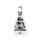 viTalisman Unisex Amulett Kettenanhänger religiös Happy Buddha aus 925 Sterling Silber geschwärzt 37060