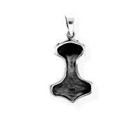 viTalisman Unisex Amulett Kettenanh&auml;nger keltisch Thors Hammer aus 925 Sterling Silber geschw&auml;rzt 37062