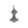 viTalisman Unisex Amulett Kettenanhänger keltisch Thors Hammer aus 925 Sterling Silber geschwärzt 37062