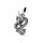 viTalisman Unisex Amulett Kettenanhänger keltisch Wasserdrache aus 925 Sterling Silber geschwärzt 37065