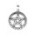 viTalisman Unisex Amulett Kettenanhänger magisch Pentakel aus 925 Sterling Silber geschwärzt 36001