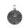 viTalisman Unisex Amulett Kettenanhänger keltisch Tatze aus 925 Sterling Silber geschwärzt 36004