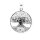 viTalisman Unisex Amulett Kettenanhänger keltisch Weltenesche aus 925 Sterling Silber geschwärzt 36006