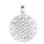 viTalisman Unisex Amulett Kettenanhänger spirituell Lebensblume aus 925 Sterling Silber geschwärzt 36008