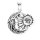 viTalisman Unisex Amulett Kettenanhänger himmlisch Sonne,Mond & Sterne aus 925 Sterling Silber geschwärzt 36013