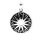 viTalisman Unisex Amulett Kettenanhänger himmlisch Sternzeichen Zodiak aus 925 Sterling Silber geschwärzt 36014