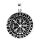 viTalisman Unisex Amulett Kettenanhänger keltisch Vegvisir aus 925 Sterling Silber geschwärzt 36024