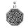 viTalisman Unisex Amulett Kettenanhänger keltisch keltischer Knoten aus 925 Sterling Silber geschwärzt 36028