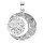 viTalisman Unisex Amulett Kettenanhänger keltisch Sonne Mond aus 925 Sterling Silber geschwärzt 36031