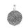 viTalisman Unisex Amulett Kettenanhänger symbolisch Kompass aus 925 Sterling Silber geschwärzt 36032