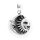 viTalisman Unisex Amulett Kettenanhänger himmlisch Sonne Mond aus 925 Sterling Silber geschwärzt 36038