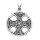 viTalisman Unisex Amulett Kettenanhänger symbolisch keltisches Kreuz aus 925 Sterling Silber geschwärzt 36039