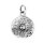 viTalisman Unisex Amulett Kettenanhänger symbolisch Pentgramm aus 925 Sterling Silber geschwärzt 36042