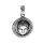 viTalisman Unisex Amulett Kettenanhänger religiös Budhha aus 925 Sterling Silber geschwärzt 36046