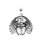 viTalisman Unisex Amulett Kettenanhänger ägyptisch Skarabäus aus 925 Sterling Silber geschwärzt 36049