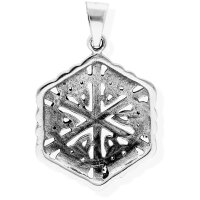 viTalisman Unisex Amulett Kettenanh&auml;nger keltisch Hexagonknoten aus 925 Sterling Silber geschw&auml;rzt 36050