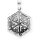 viTalisman Unisex Amulett Kettenanhänger keltisch Hexagonknoten aus 925 Sterling Silber geschwärzt 36050