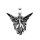 viTalisman Unisex Amulett Kettenanhänger himmlisch Elfe aus 925 Sterling Silber geschwärzt 36062
