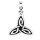 viTalisman Unisex Amulett Kettenanhänger keltisch Triquetta Knoten aus 925 Sterling Silber geschwärzt 36065
