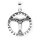 viTalisman Unisex Amulett Kettenanhänger keltisch Irminsul aus 925 Sterling Silber geschwärzt 36066