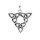 viTalisman Unisex Amulett Kettenanhänger keltisch Taliesin Knoten aus 925 Sterling Silber geschwärzt 36067