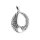 viTalisman Unisex Amulett Kettenanhänger ägyptisch Horus Falke aus 925 Sterling Silber geschwärzt 36076