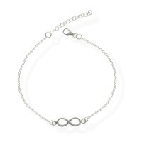 925 Silber Armkette Infinity Charm Damen-Armband...