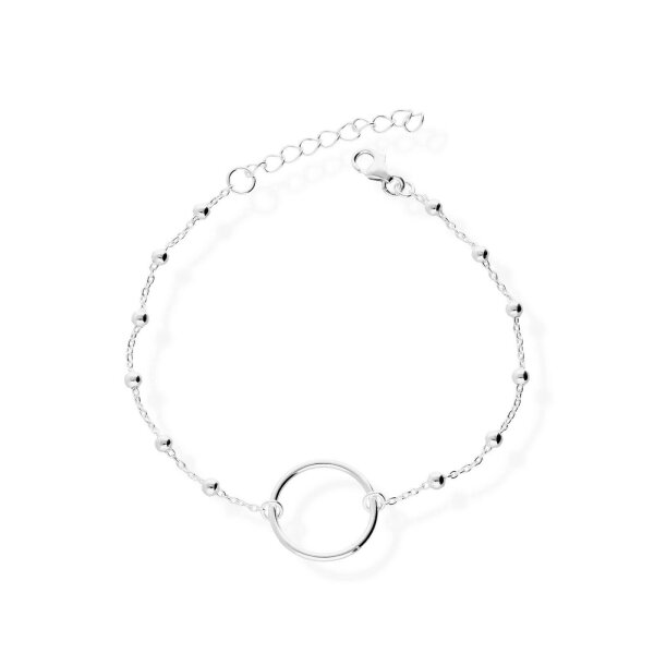 925 Silber Armkette Silberkugel Silberring Charm Damen-Armband Armkettchen-36