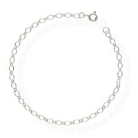 Armband Damen 925 Silber &ndash; Armkette ovale Glieder